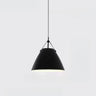 Minimalist Black Cone Pendant Light Bedroom Adjustable Cord Image - 6