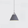 Minimalist Black Cone Pendant Light Bedroom Adjustable Cord Image - 7