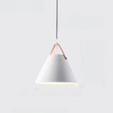 Minimalist Black Cone Pendant Light Bedroom Adjustable Cord Image - 8