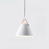 Minimalist Black Cone Pendant Light Bedroom Adjustable Cord Image - 8