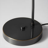 Minimalist Black Copper Geometric Bedside Table Lamp Image - 10