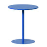 Minimalist Black Finish Round Metal Pedestal Side Table Image - 25