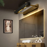 Minimalist Black Geometric LED Vanity Mirror Light Image - 5