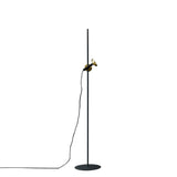 Minimalist Black Hammer Metal Modern Floor Lamp Image - 5