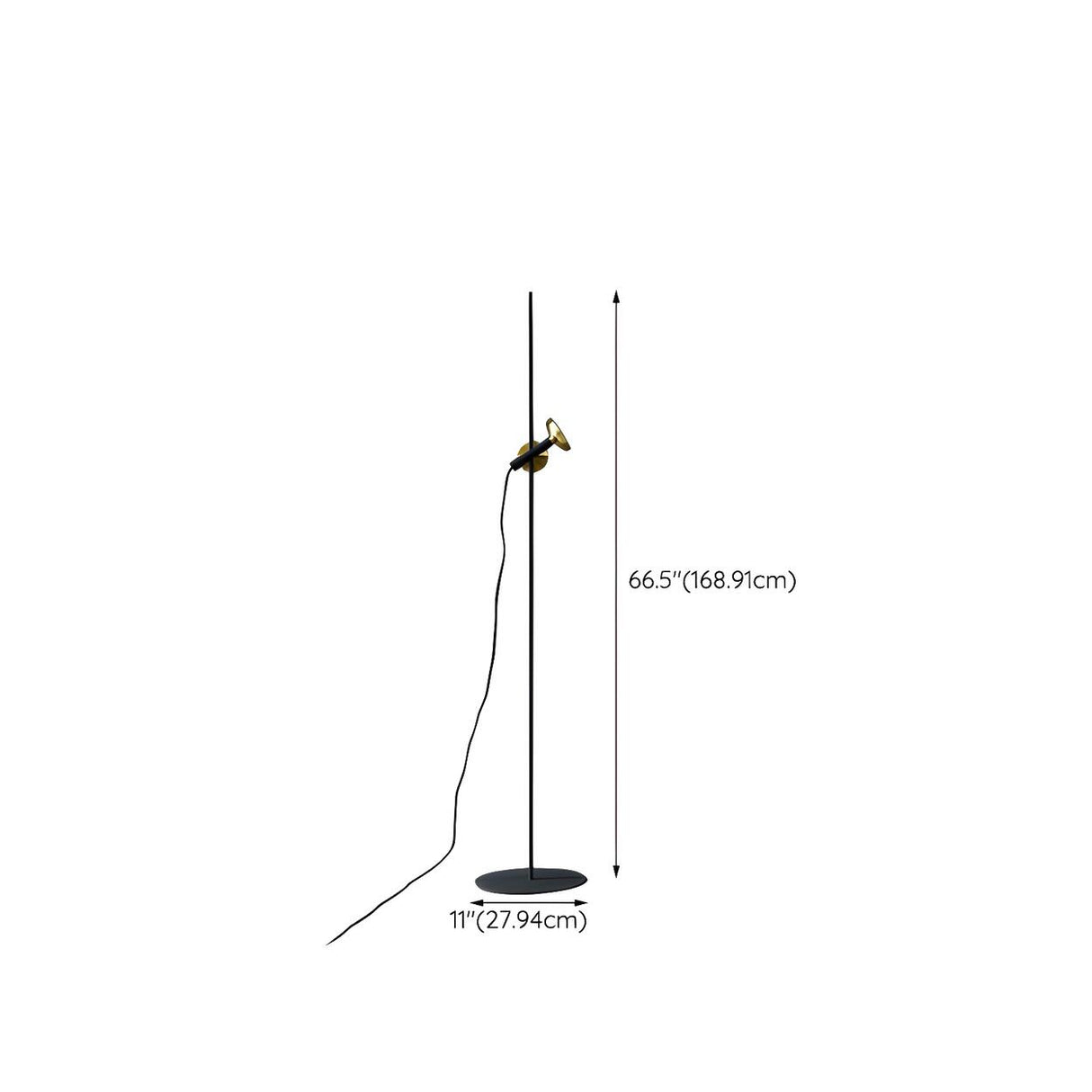 Minimalist Black Hammer Metal Modern Floor Lamp 