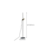 Minimalist Black Hammer Metal Modern Floor Lamp #size