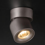 Minimalist Black LED Flush Mount Ceiling Spotlight Image - 7