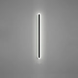 Minimalist Black Linear Acrylic and Metal Vanity Light Image - 10