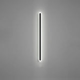 Minimalist Black Linear Acrylic and Metal Vanity Light Image - 11