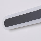 Minimalist Black Linear Acrylic and Metal Vanity Light Image - 13