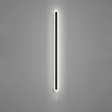 Minimalist Black Linear Acrylic and Metal Vanity Light Image - 15