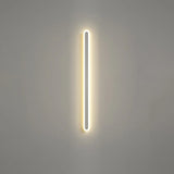 Minimalist Black Linear Acrylic and Metal Vanity Light Image - 16