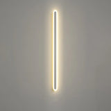 Minimalist Black Linear Acrylic and Metal Vanity Light Image - 19