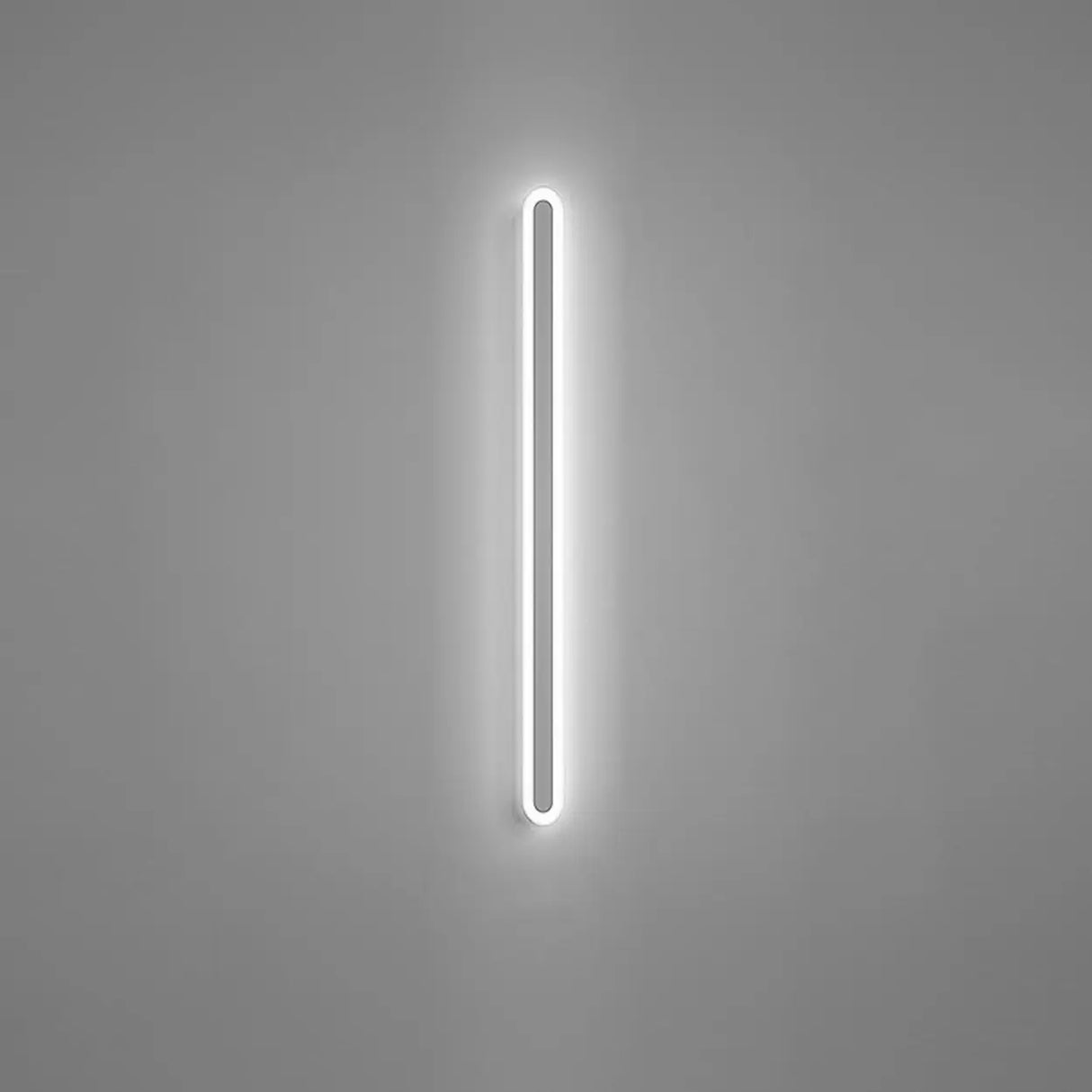 Minimalist Black Linear Acrylic and Metal Vanity Light Image - 20