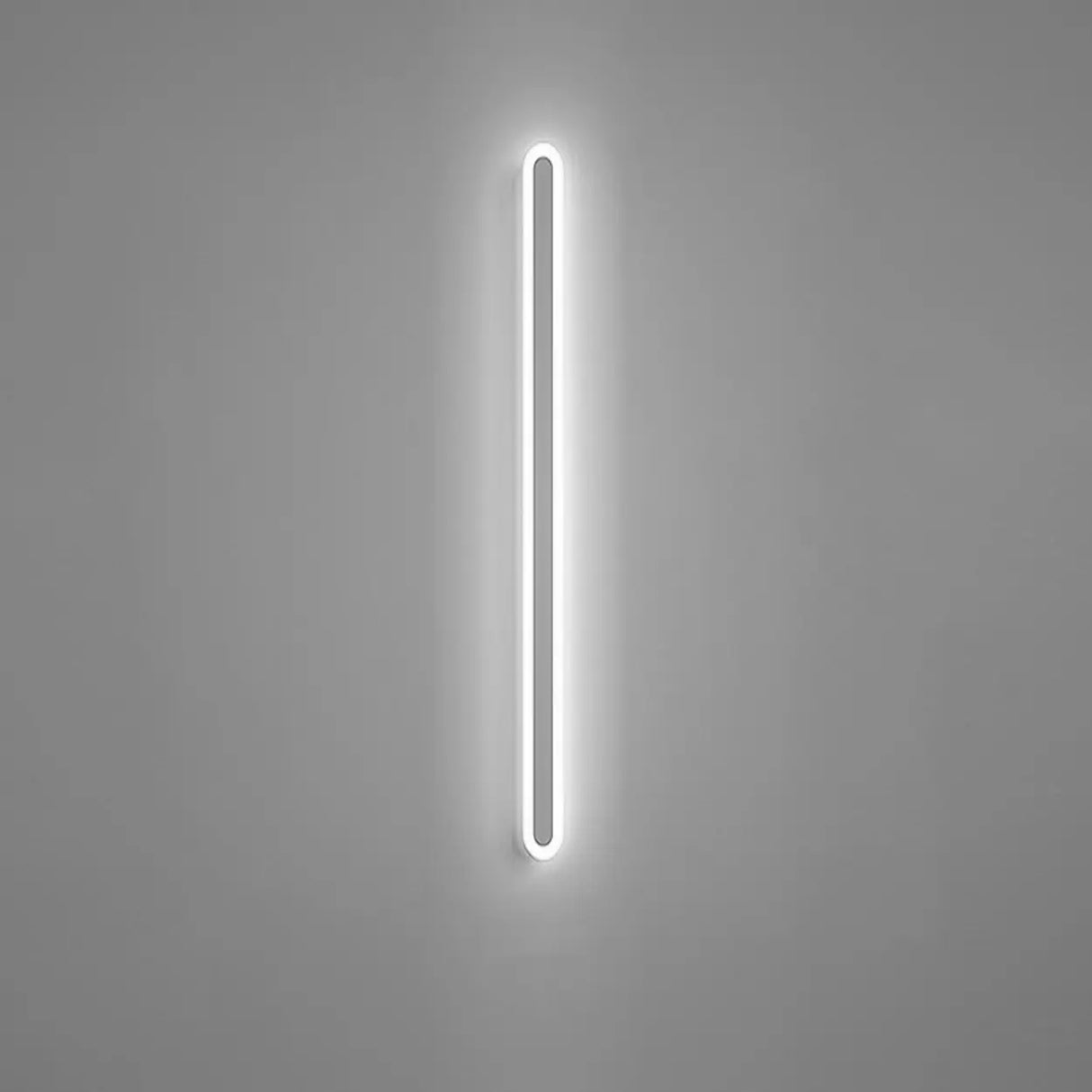 Minimalist Black Linear Acrylic and Metal Vanity Light Image - 22