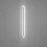 Minimalist Black Linear Acrylic and Metal Vanity Light Image - 22