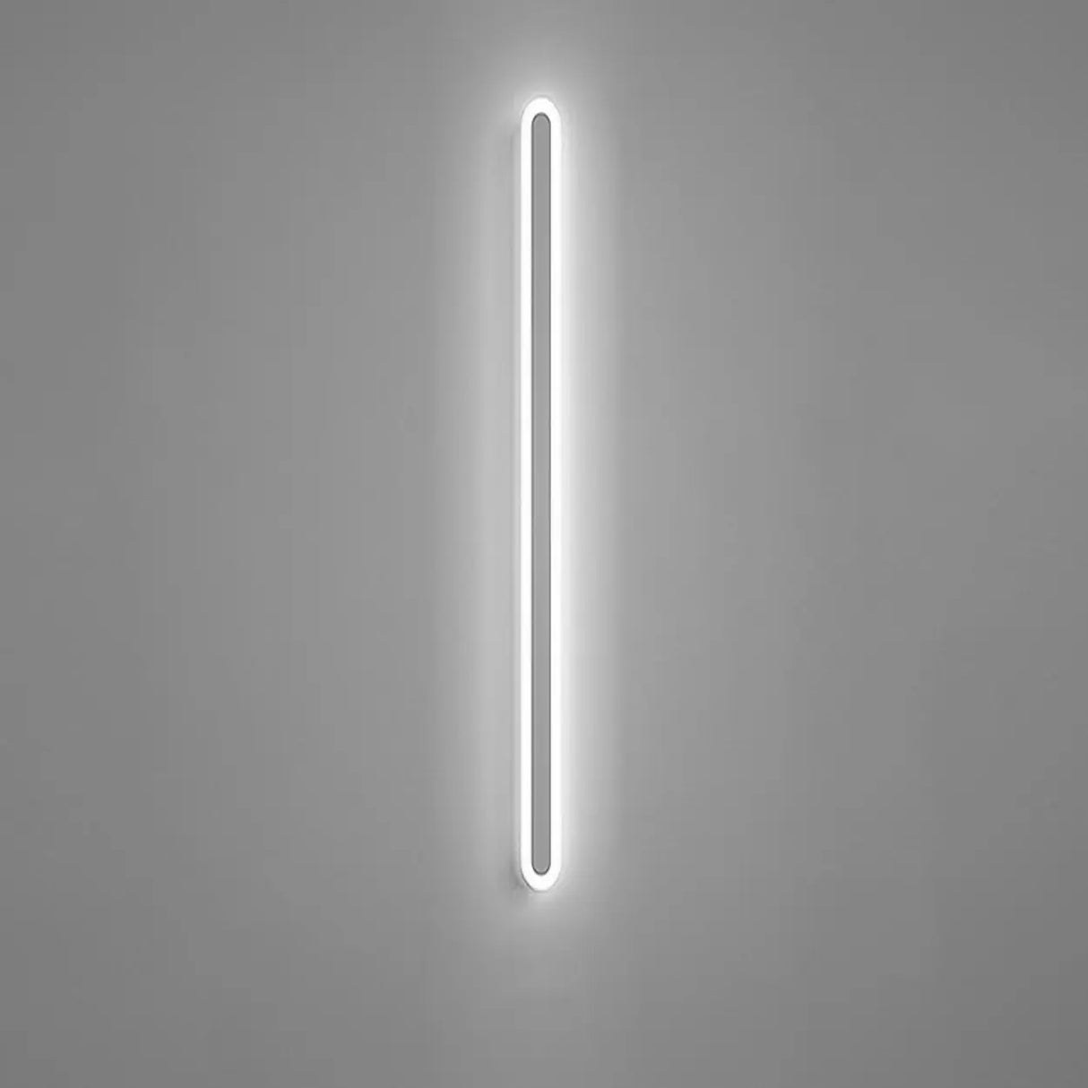 Minimalist Black Linear Acrylic and Metal Vanity Light Image - 23