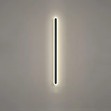 Minimalist Black Linear Acrylic and Metal Vanity Light Image - 4