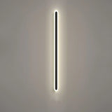 Minimalist Black Linear Acrylic and Metal Vanity Light Image - 7