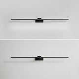 Minimalist Black Linear LED Bathroom Vanity Light Image - 8