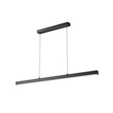 Minimalist Black Linear LED Island Hanging Light Image - 5