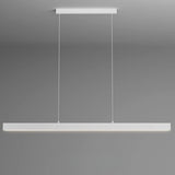 Minimalist Black Linear LED Island Hanging Light Image - 7