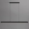 Minimalist Black Linear LED Island Hanging Light Image - 8