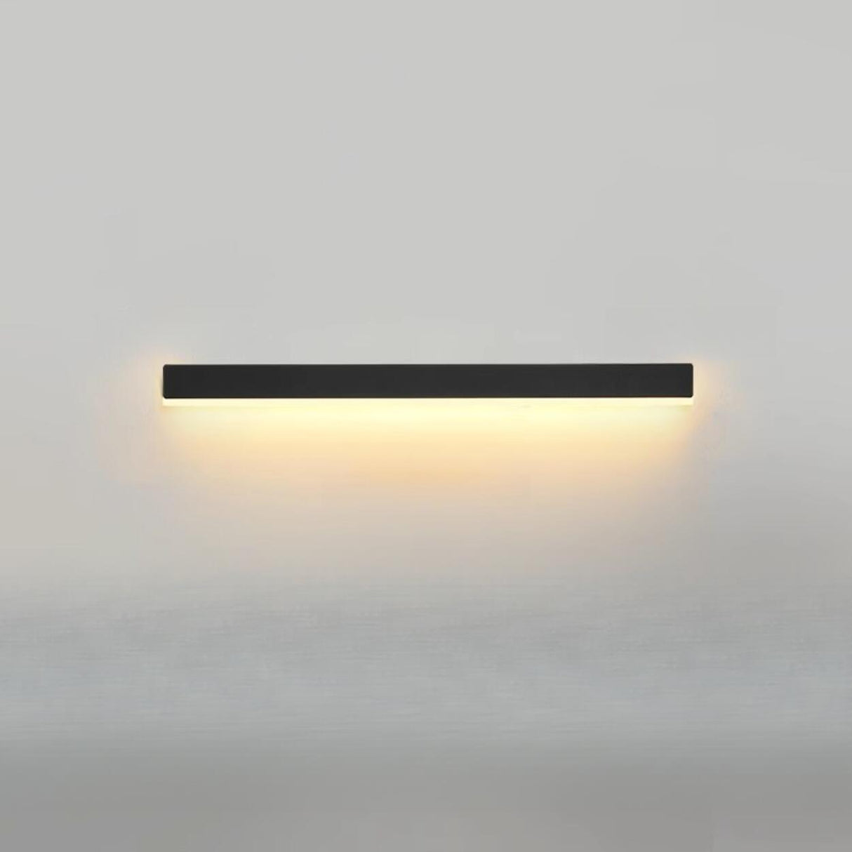 Minimalist Black Linear LED Metal Wall Sconce Light Image - 10