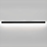 Minimalist Black Linear LED Metal Wall Sconce Light Image - 13