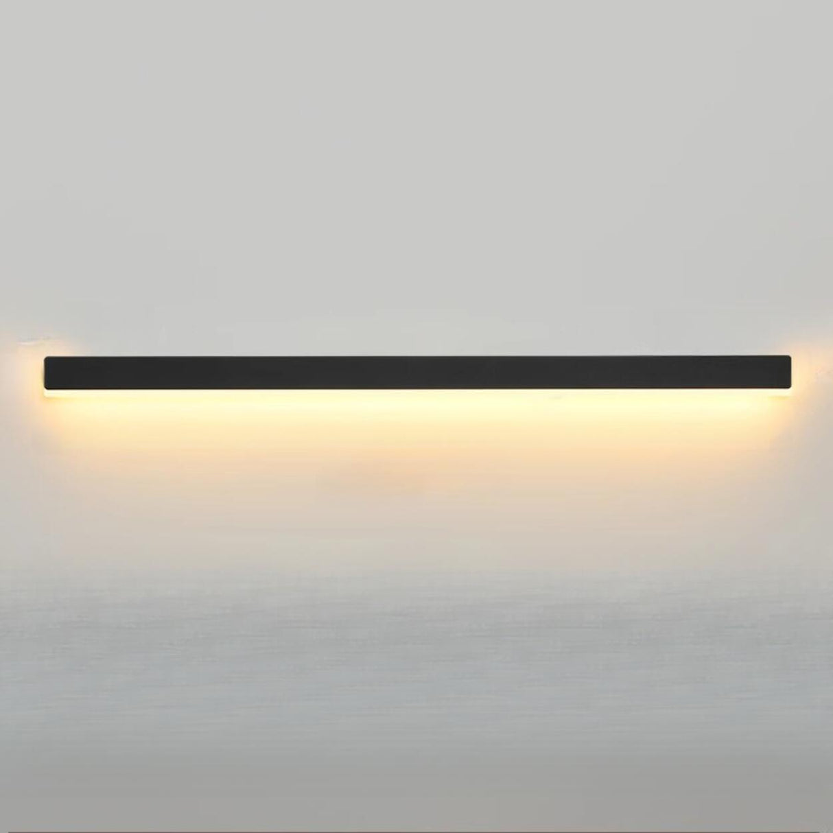 Minimalist Black Linear LED Metal Wall Sconce Light Image - 14