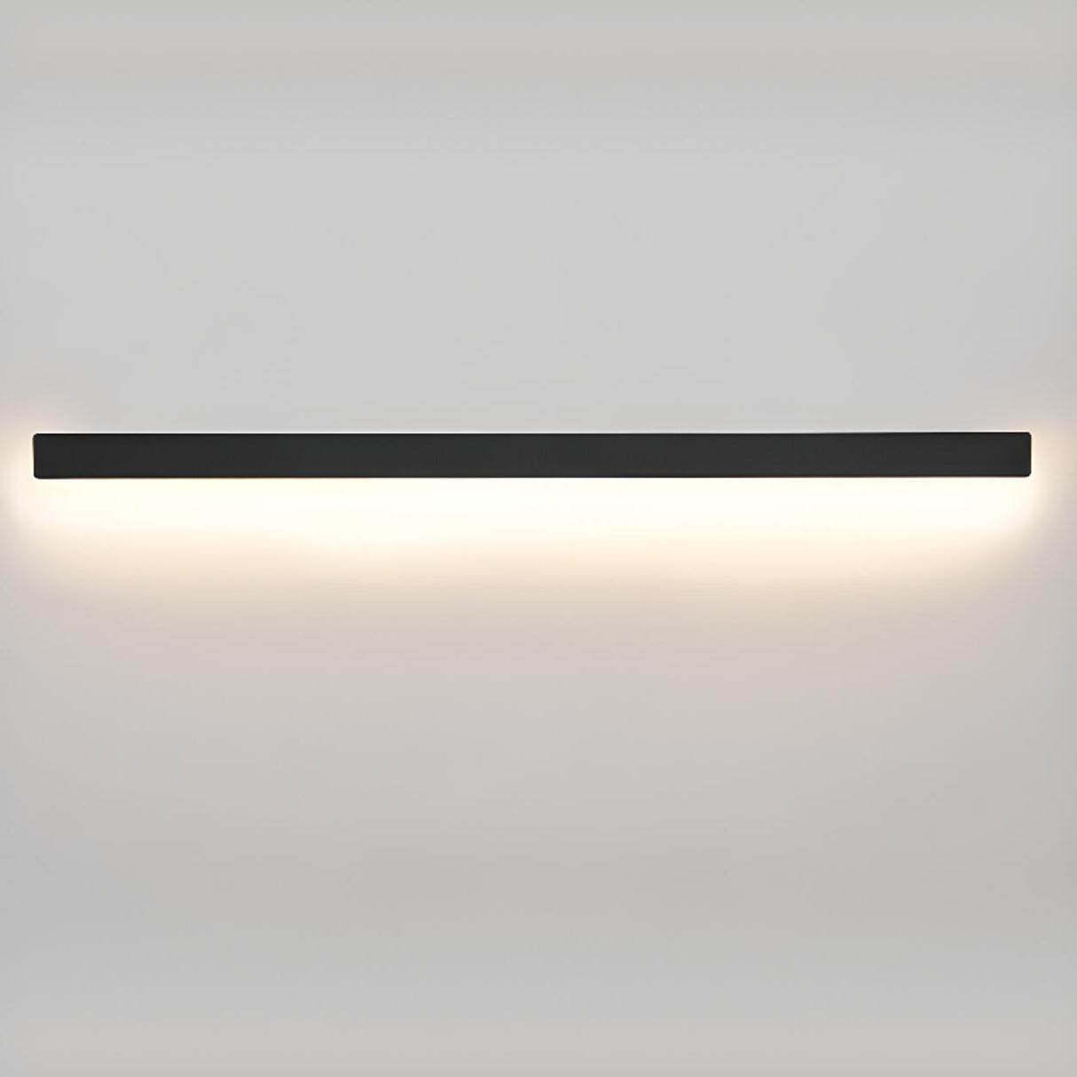 Minimalist Black Linear LED Metal Wall Sconce Light Image - 16