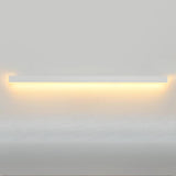 Minimalist Black Linear LED Metal Wall Sconce Light Image - 27