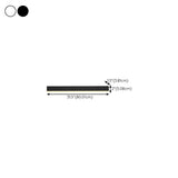 Minimalist Black Linear LED Metal Wall Sconce Light Image - 32