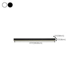 Minimalist Black Linear LED Metal Wall Sconce Light Image - 34