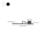 Minimalist Black Linear LED Swing Arm Vanity Light Image - 14