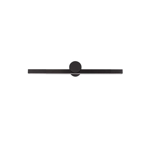 Minimalist Black Linear LED Vanity Wall Light Image - 2