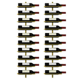 Minimalist Black Metal Floating Wall-Mounted Wine Rack Image - 28