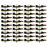 Minimalist Black Metal Floating Wall-Mounted Wine Rack Image - 29