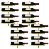 Minimalist Black Metal Floating Wall-Mounted Wine Rack Image - 38