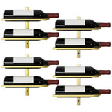 Minimalist Black Metal Floating Wall-Mounted Wine Rack Image - 41