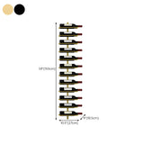 Minimalist Black Metal Floating Wall-Mounted Wine Rack Image - 47