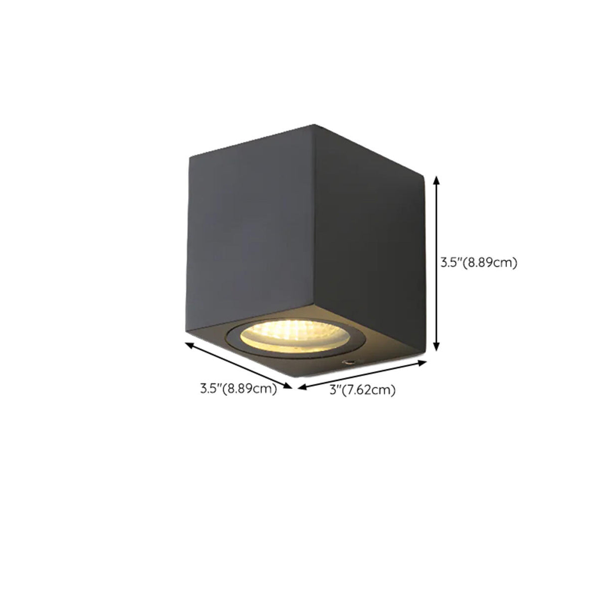 Minimalist Black Outdoor Up Down Wall Sconce Image - 15