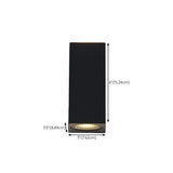 Minimalist Black Outdoor Up Down Wall Sconce Image - 17