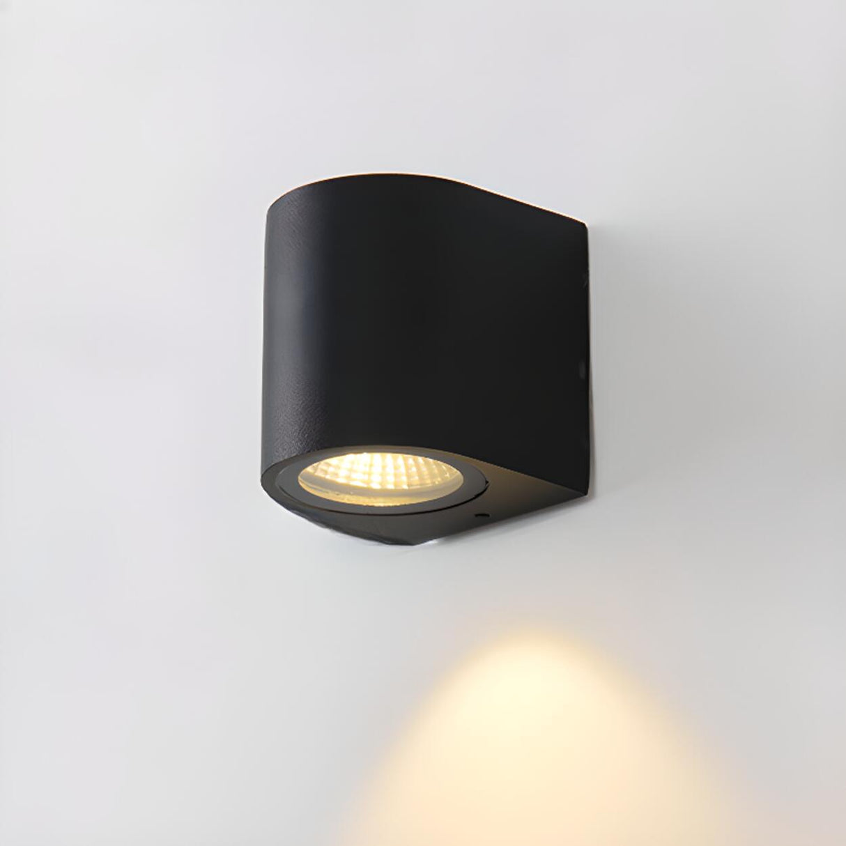 Minimalist Black Outdoor Up Down Wall Sconce Image - 9