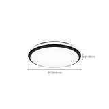 Minimalist Black Rectangle LED Flush Mount Ceiling Lamp Image - 17