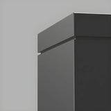 Minimalist Black Rectangular Exterior Up Down Wall Light Image - 11