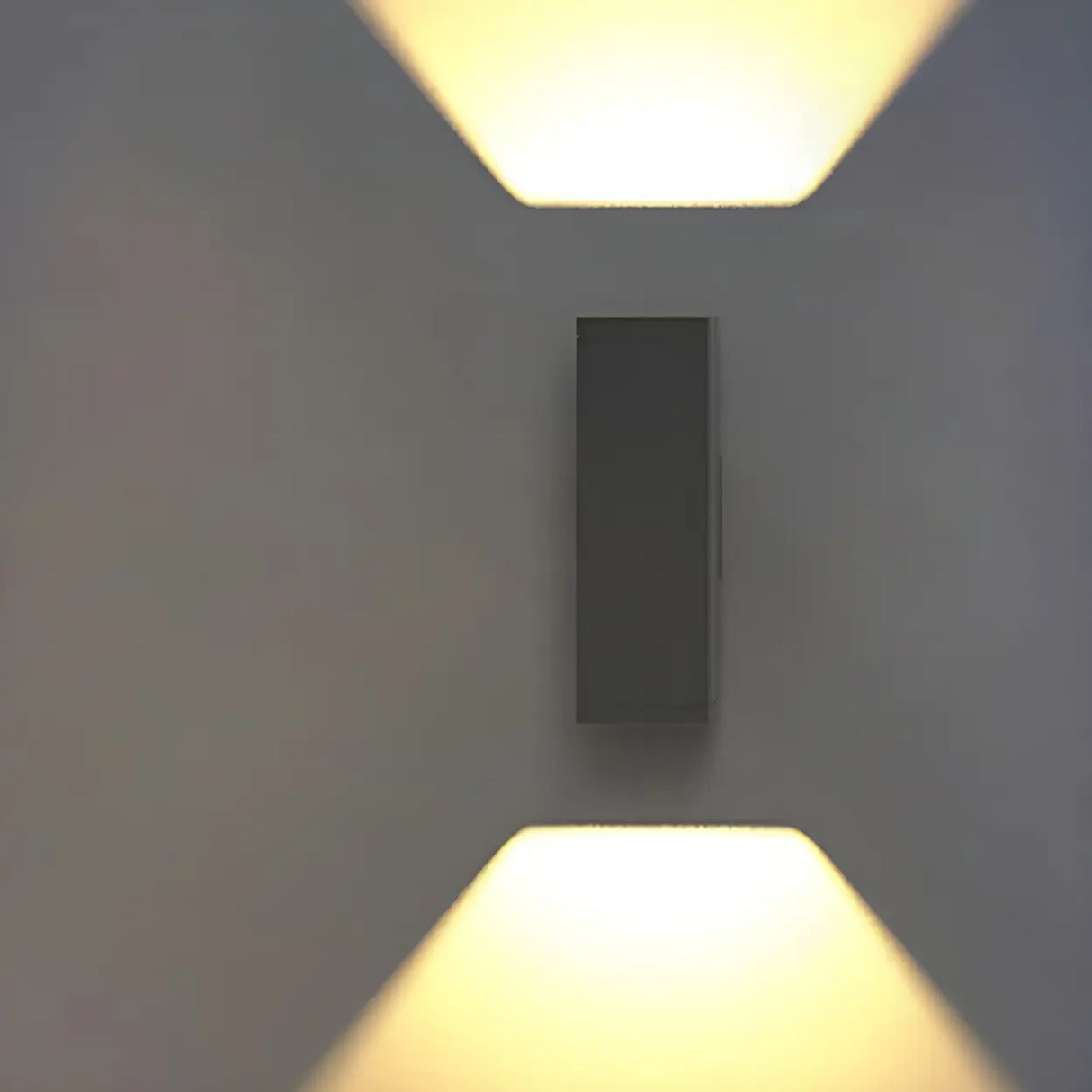 Minimalist Black Rectangular Exterior Up Down Wall Light Image - 13