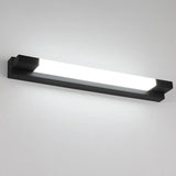 Minimalist Black Rectangular LED Metal Vanity Light Image - 6