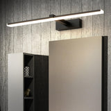 Minimalist Black Rectangular LED Vanity Light Image - 1