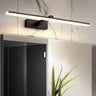 Minimalist Black Rectangular LED Vanity Light Image - 4